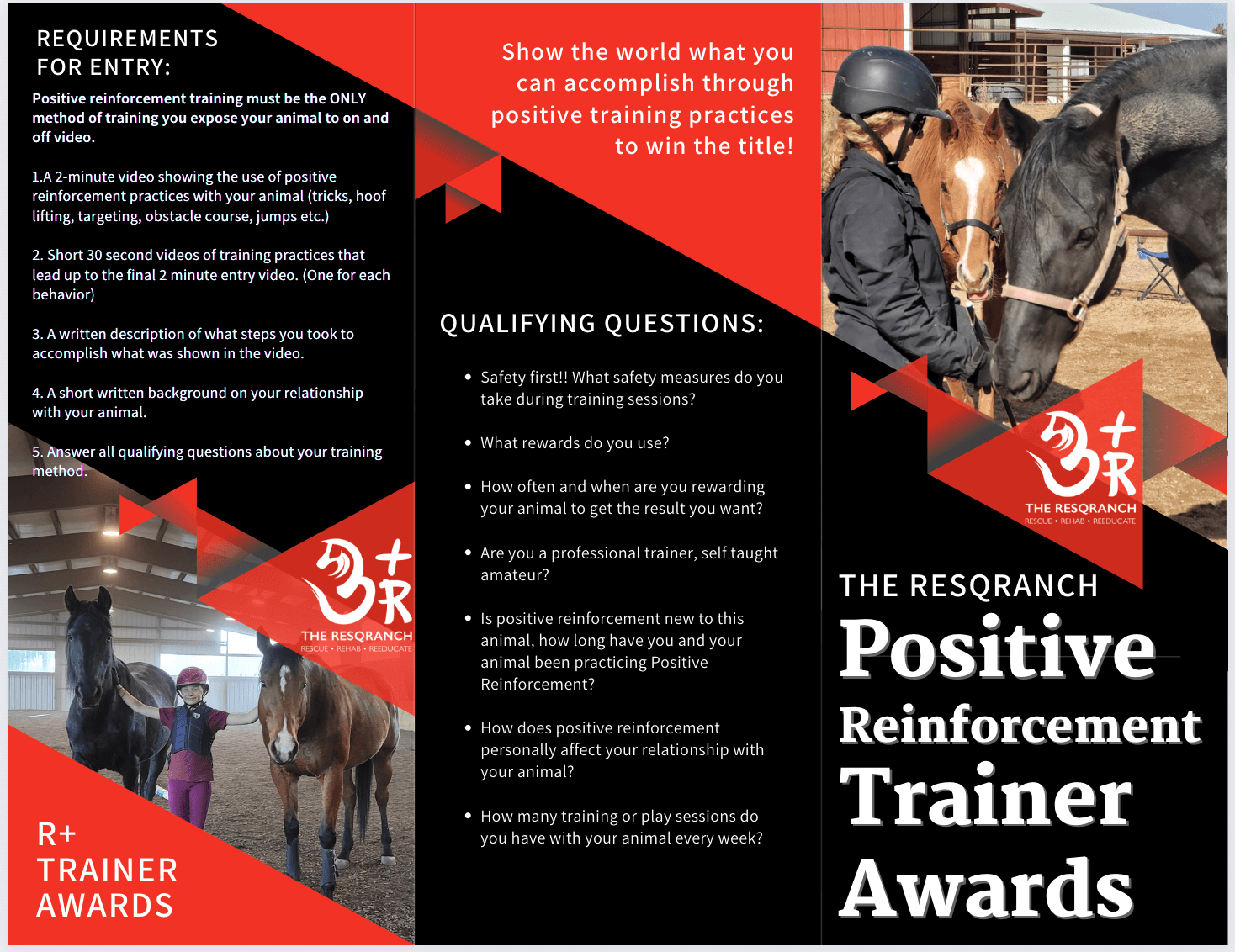 ResqRanch Trainer Awards